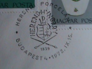 ​HUNGARY-FDC-1972-SC#2173- HEREND CHINA FACTORY FOUNDED IN 1839 MNH COVER VF