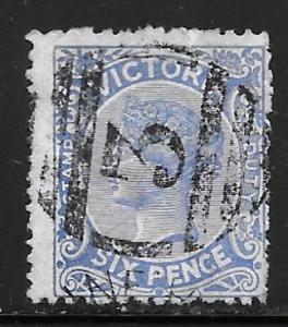 Australian States Victoria 117: 6p Queen Victoria, used, AVG