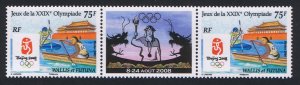 Wallis and Futuna Olympic Games Beijing 2008 pair with label 2008 MNH SG#933