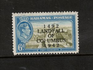 Bahamas SG #169a Very Fine Never Hinged Coilumbus Error Pos R **With Cert.**