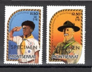 Montserrat 1982 MNH Sc 487-8 SPECIMEN-1