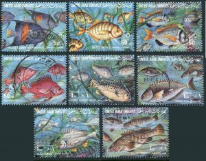 United Arab Emirates 356-363, used. Michel 337-344. Fish 1991.
