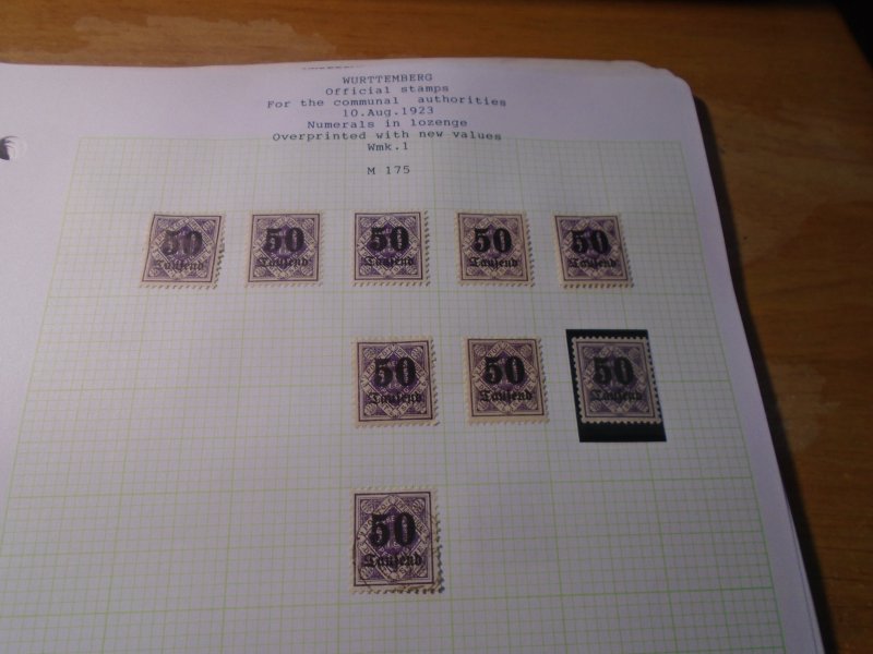 Wurttemberg  #   O80   Mint /   used
