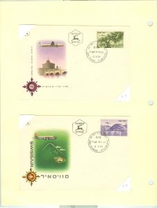 ISRAEL COLLECTION incl #C1-6 SET & FDC...MOSTLY AIRMAIL.. 120+ ITEMS..(14) SCANS