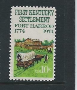 SCOTT#  1542   unused   OG hinged  single