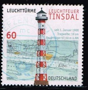Germany,Sc.#3222 used Tinsdal Lighthouse
