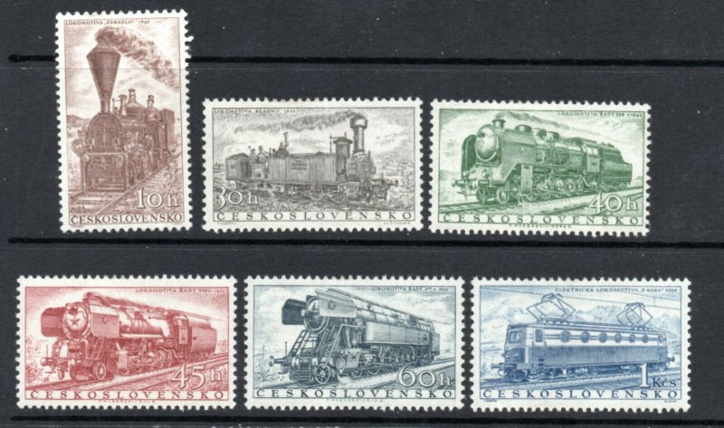 Czechoslovakia - Sc# 770 - 775 MH  / Trains     -     Lot 0920028