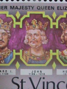 ​ST. VINCENT-1977 SC#484- SILVER JUBILEE OF QUEEN ELIZABETH II MNH SHEE VF