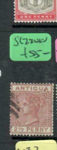 ANTIGUA (PP1312B) 1882 QV 1/2D SG 22   VFU    VFU  ANTIQUE OVER 100 YEARS IN AGE