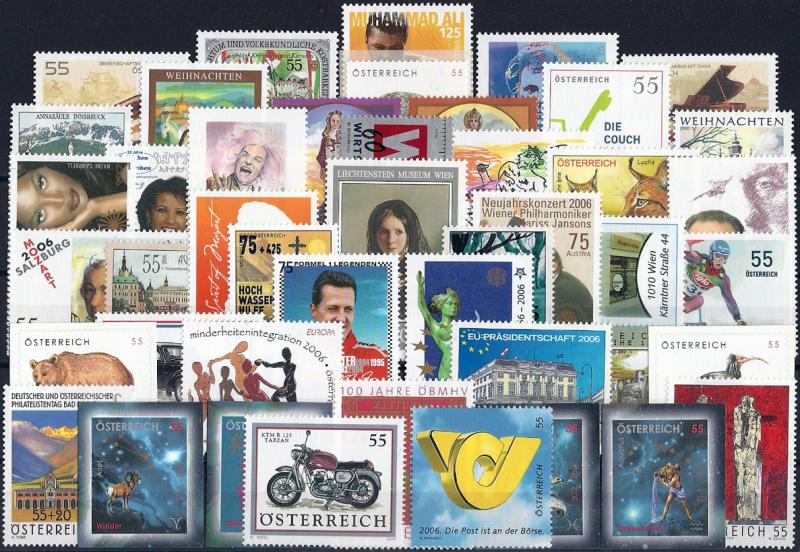 2006 Austria Complete Year set with Sheets VF/MNH! CAT 176$