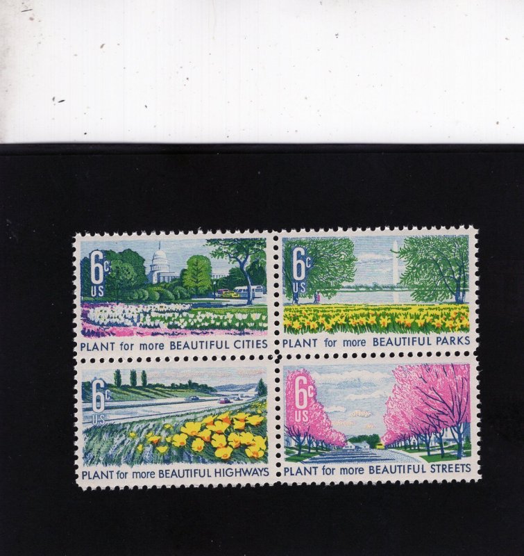 1365-1368 Beautiful America, MNH blk/4