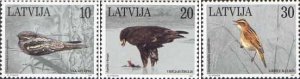 Latvia Lettland Lettonie 1997 Birds set of 3 stamps MNH