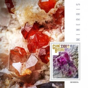 Guinea-Bissau - 2019 Minerals - Stamp Souvenir Sheet - GB190301b