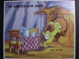 FSM POSTAL STAMP-THE HUNDRED ACRE WOOD-RABBIT & BOOH-DISNEY CARTOON MNH S/S VF