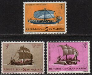 San Marino Sc #540-542 MNH