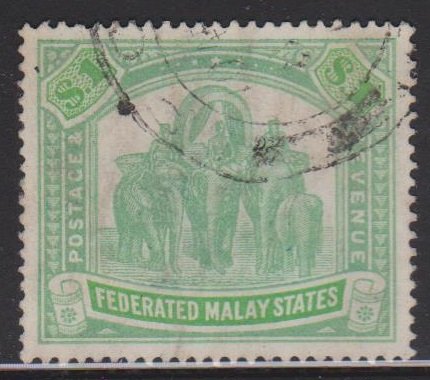 Federated Malay States Sc#73a Used