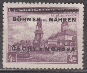 Bohemia & Moravia Scott #17 1939 MH