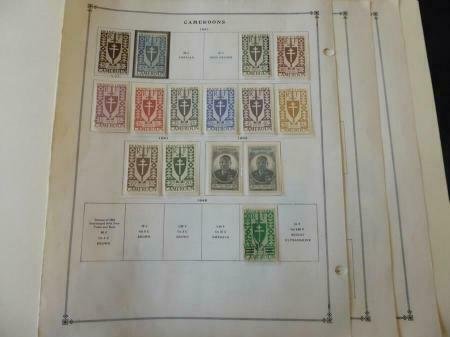 Camerouns 1940-1949 Mint/Used Stamp Collection on Album Pages