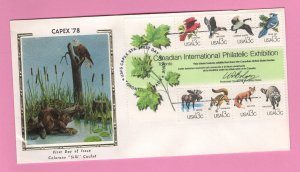 Canada #1757 (1978) 13c CAPEX Wildlife Souvenir Sheet of 8 