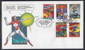 Canada Scott 1583a FDC - Comic Book Super Heroes