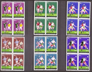 Romania - 1974 - Mi. 3203-08 (Soccer) - MNH - AE204