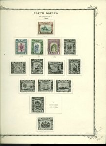 Collection, North Borneo, 1901/1963 Catalog $58, Mint & Used