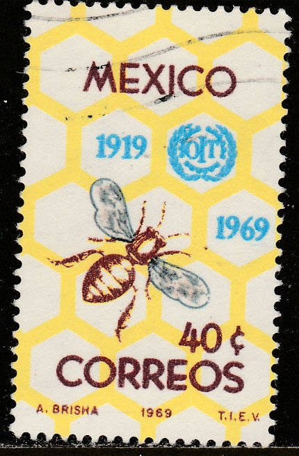 MEXICO 1006 50th Anniv of Int Labor Organization. Used. VF. (231)