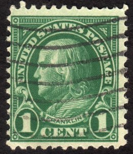 1923, US 1c, Franklin, Used, Sc 552