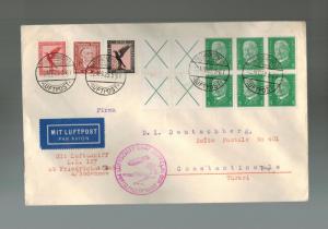 1929 Germany Graf Zeppelin  Cover Middle East Flight to Turkey LZ 127