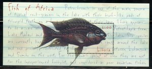 LIBERIA FISH OF AFRICA II SHEET & SOUVENIR SHEET MINT NH
