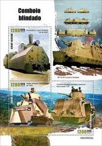 2025 12 - GUINEA BISSAU- ARMOURED TRAINS            3V    MNH **