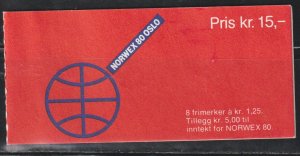 Norway SC  733 Mint Never Hinged. Full booklet