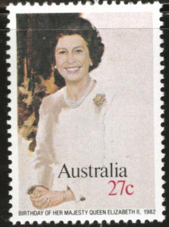 AUSTRALIA Scott 825 MNH** 1982 QE2 Birthday stamp