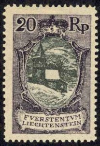 Liechtenstein Sc# 62 MH 1921 20rp Definitives