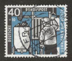 Germany Scott B359 Used 1957 Miner stamp CV$17.50