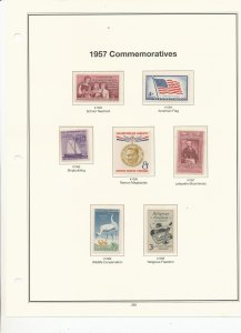 MINT USA STAMPS MOUNTED ON AMERICAN HEIRLOOM HINGELESS PAGES  (281)
