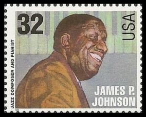 US 2985 Jazz Musicians James P Johnson 32c single (1 stamp) MNH 1995