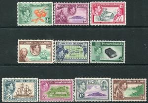 PITCAIRN ISLANDS-1940-51 Set to 2/6 Sg 1-8 MOUNTED MINT V22377