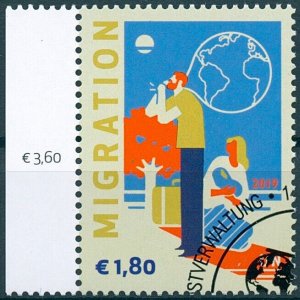 United Nations UN Vienna 2019 CTO Definitive Migration 1v Set Stamps