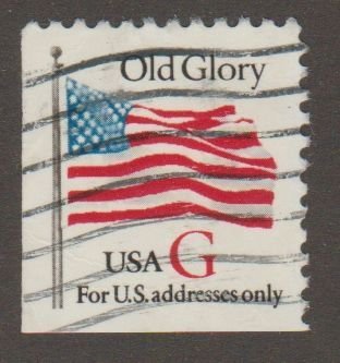 USA 2885 Old Glory 'G' stamp