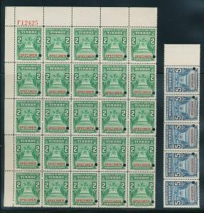 Costa Rica Specimens MNH Blocks (95 Stamps) (AC 1020