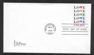 Just Fun Cover #2072 FDC Cachet (A870)