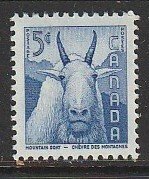 1956 Canada - Sc 361 - MNH VF - 1 single - Mountain Goat