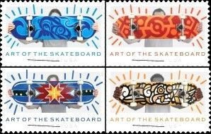 U.S.#5763-5766 Skateboards 63c Set of 4 Singles, MNH.