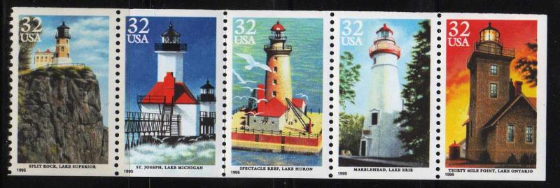 USA - MNH #2973a - Lighthouses