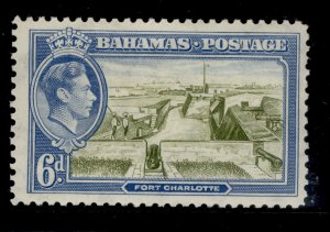 BAHAMAS GVI SG159, 6d olive-green & light blue, M MINT.