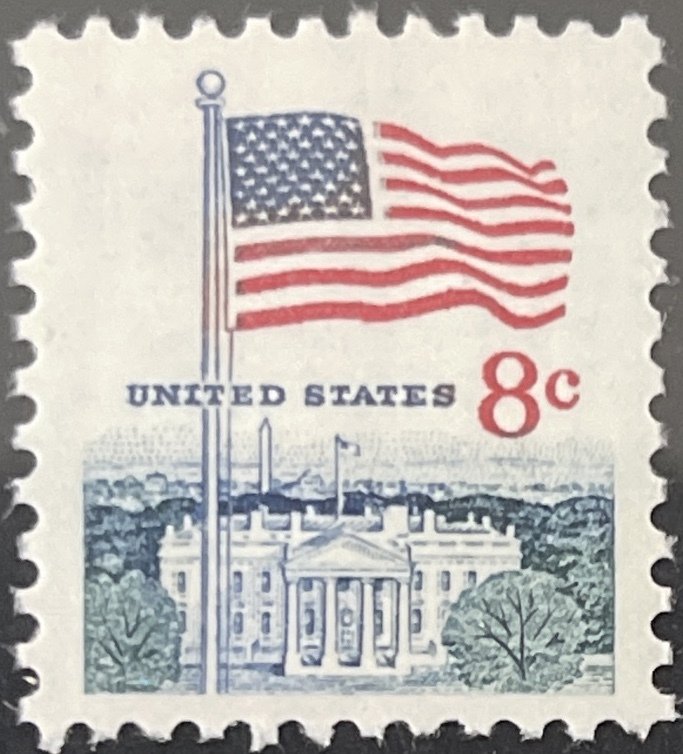 Scott #1338F 1971 8¢ Flag and White House MNH OG VF