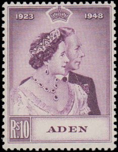 Aden #30-31, Complete Set(2), 1949, Royalty, Hinged