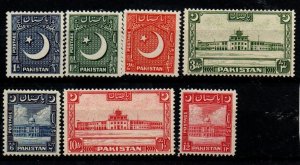 Pakistan 47a-50, 53-54 Mint hinged