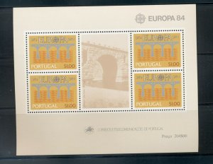 Portugal #1601a VFMNH (1984 Europa sheet) CV $6.00